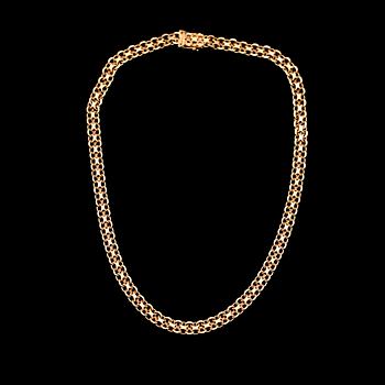 COLLIER, 18K guld, x-länk. Vikt ca 25 gram.