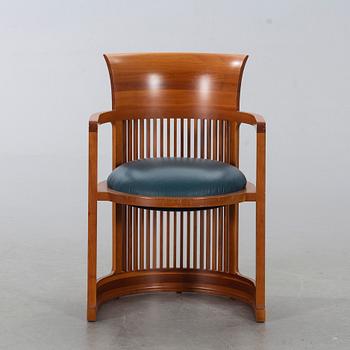 FRANK LLOYD WRIGHT, KARMSTOL, modellnr 606 "Barrel Chair", Cassina 1986.