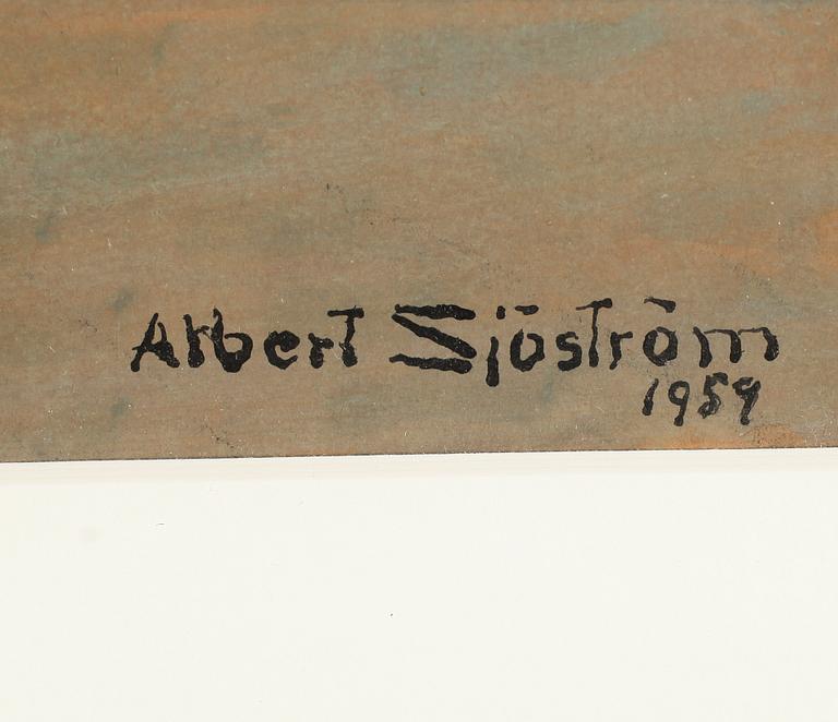 ALBERT SJÖSTRÖM, akvarell, signerad och daterad 1959.