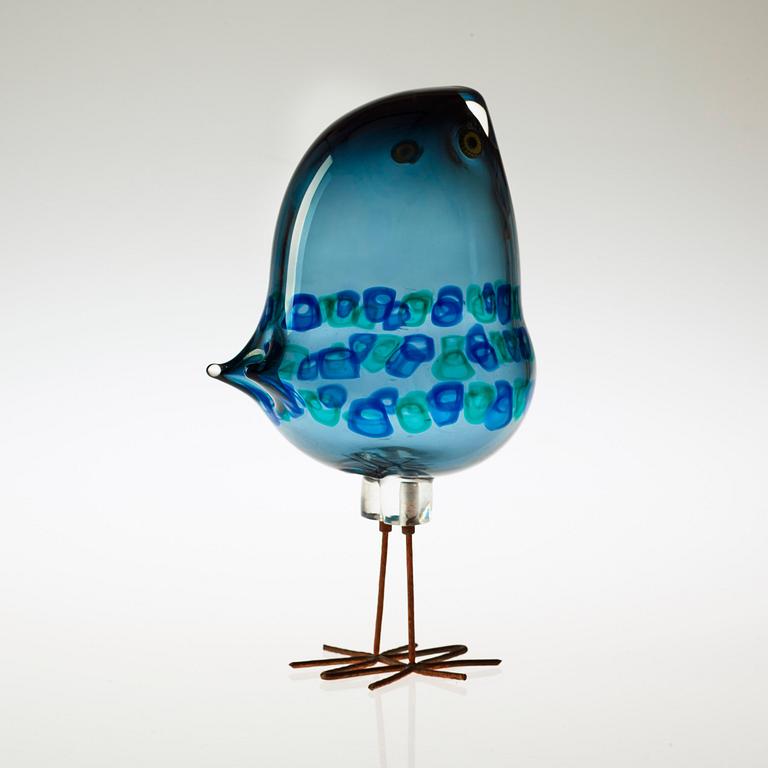 An Alessandro Pianon 'Pulcino' glass bird, Vistosi, Italy, 1960's.