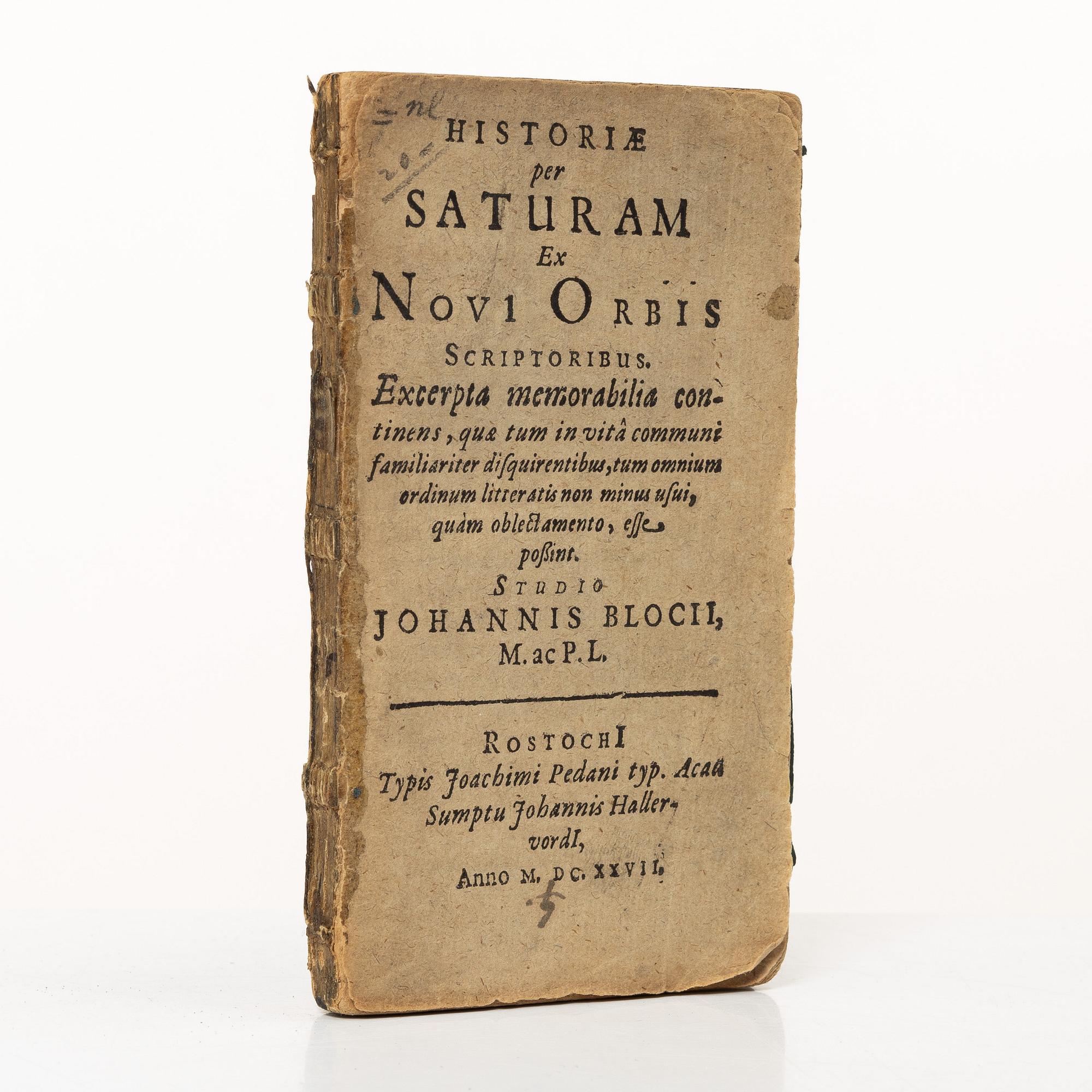 Rare Americana, 1627.