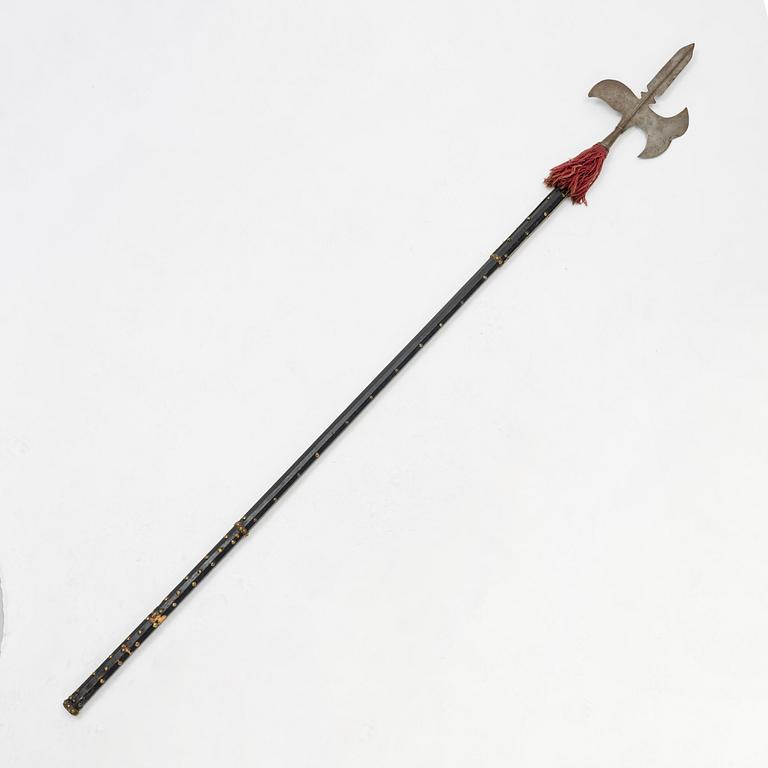 A  decorative halberd, 19th Century.