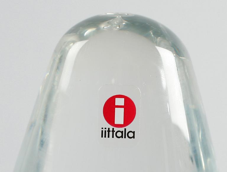 SKULPTUR, glas, "Orkide", sign Tapio Sarpaneva, Iittala, 2006, sign.