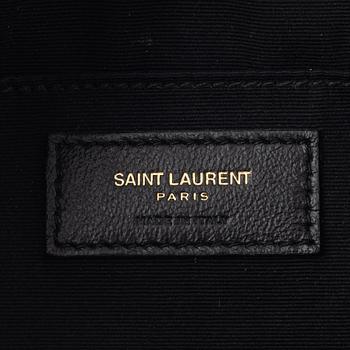 Yves Saint Laurent, a quilted navy leather 'Lou Camera Bag'.
