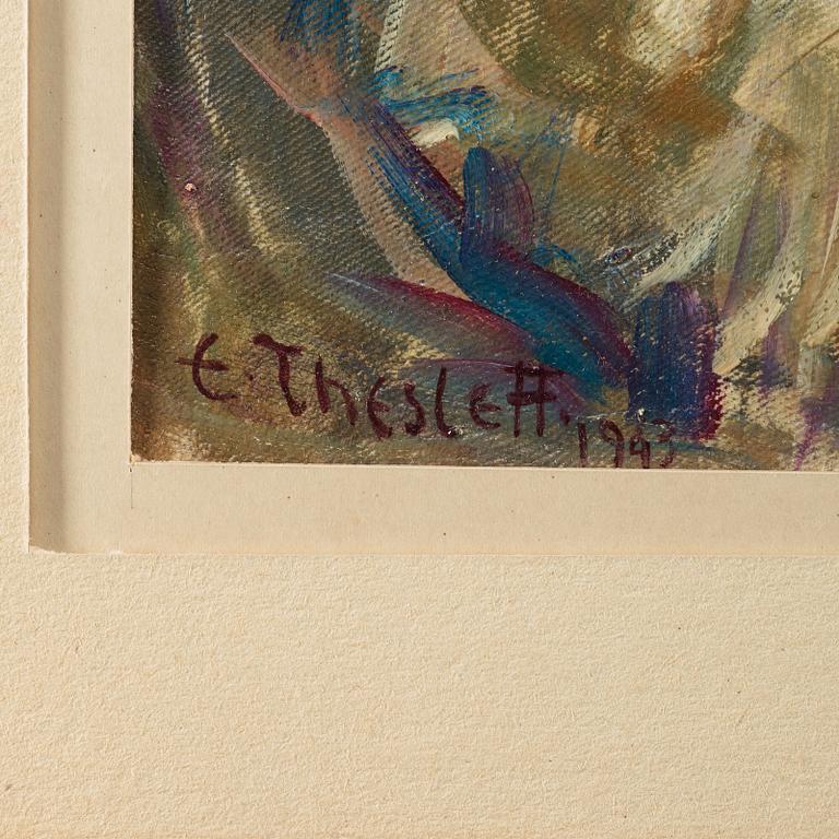 Ellen Thesleff, ELLEN THESLEFF, oil on canvas laid down on paper-panel, signed E. Thesleff and dated 1943.