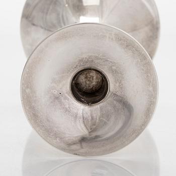 Tapio Wirkkala, a 'Trumpetti' silver candlestick, Kultakeskus, Hämeenlinna.