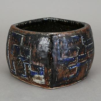 SKÅL, stengods. Carl-Harry Stålhane, Rörstrand, 1964. Unik.