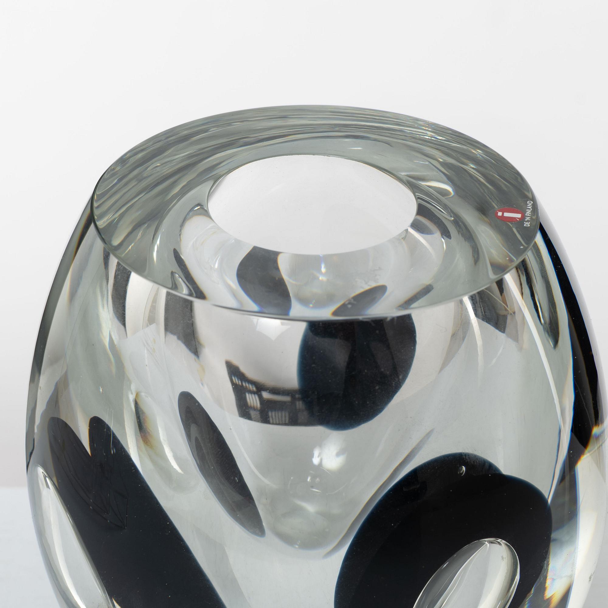 Timo Sarpaneva, a 'Claritas' glass vase, Iittala, Finland.