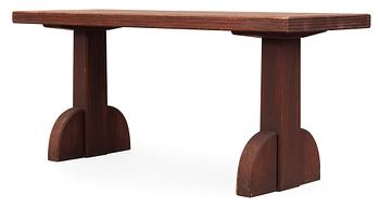 632. An Axel-Einar Hjorth stained pine table 'Sandhamn', Nordiska Kompaniet, 1930's.