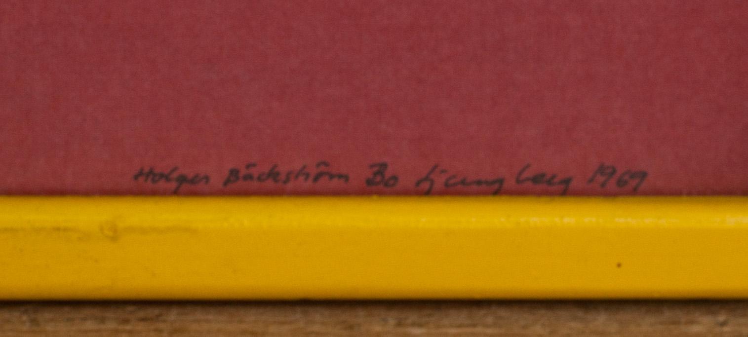 BECK & JUNG (HOLGER BÄCKSTRÖM & BO LJUNGBERG) Multipel, signerad o daterad 1969, numrerad 11/30.