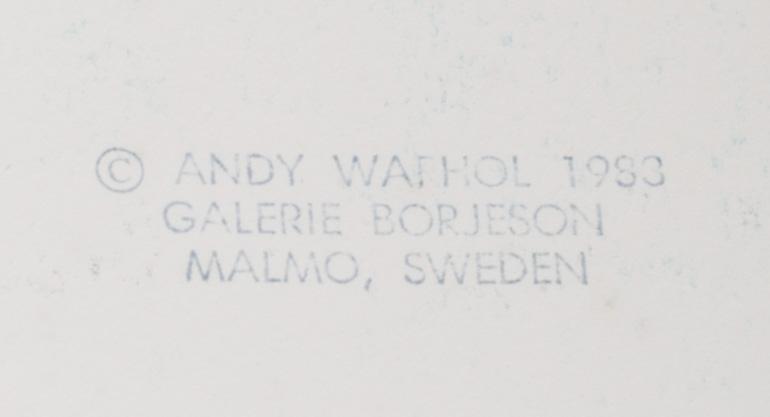 ANDY WARHOL, "With hat" ur "Three portraits of  Ingrid Bergman by Andy Warhol"  silkscreen signerad och numerad 15/250.