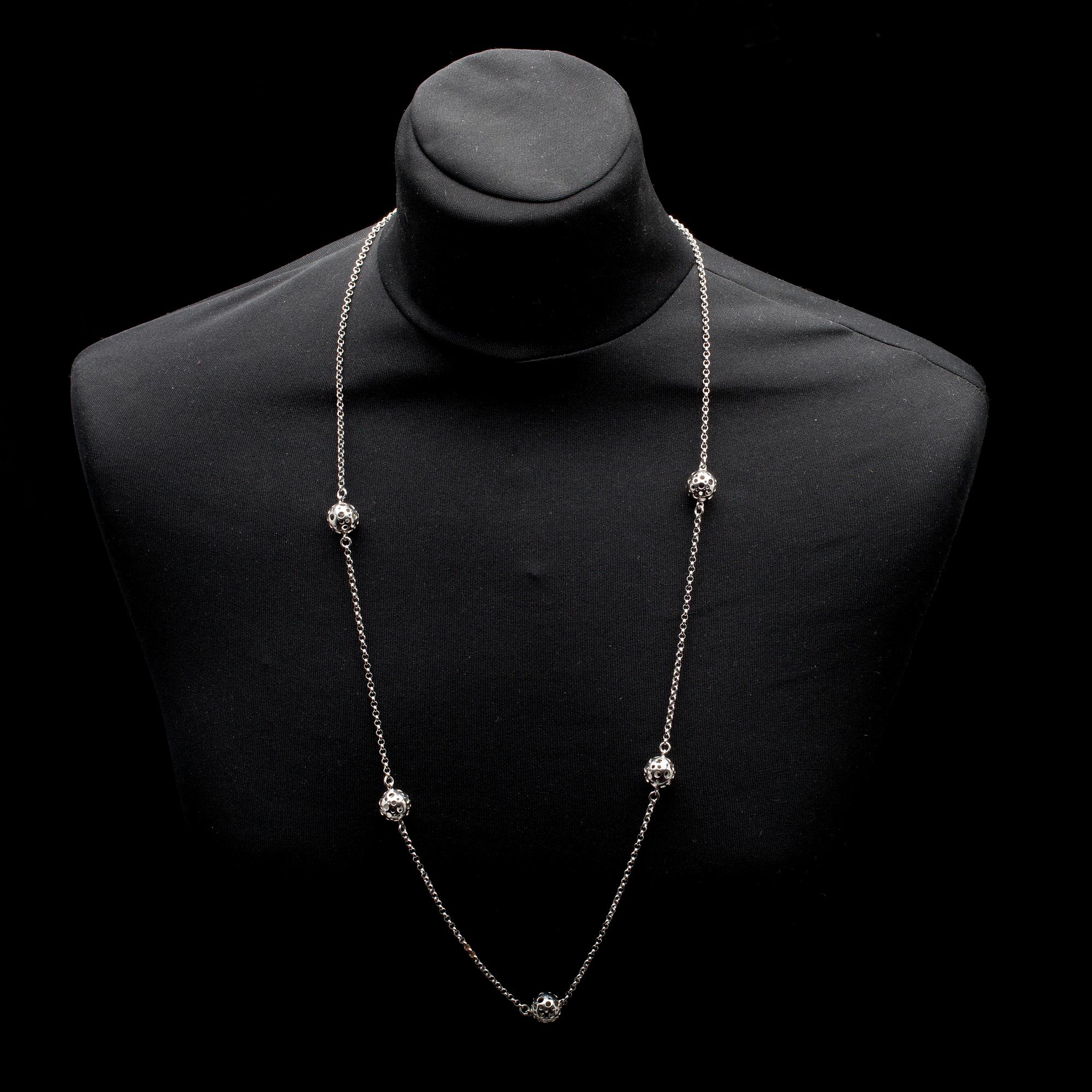 HALSBAND, sterling silver, design Liisa Vitali, Kultakeskus. Nytillverkning.