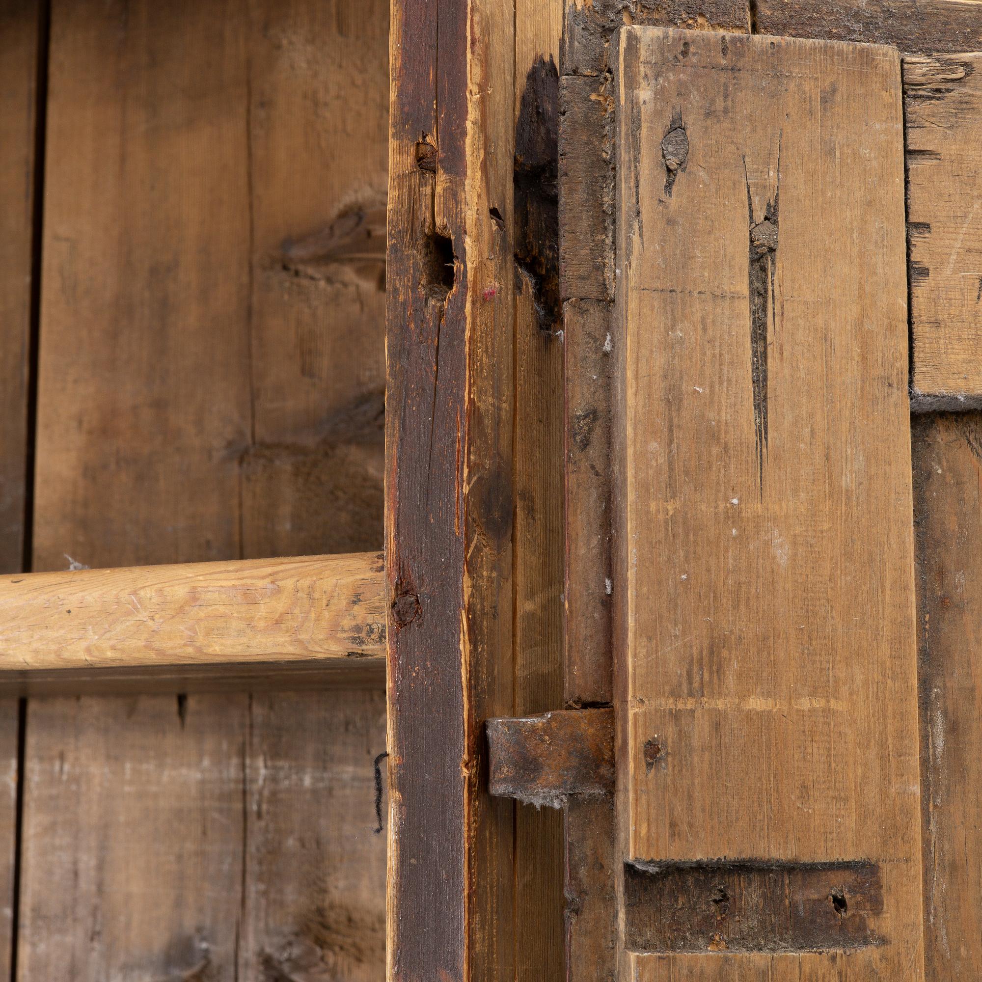 A Swedish wooden cabinet, 19th century.