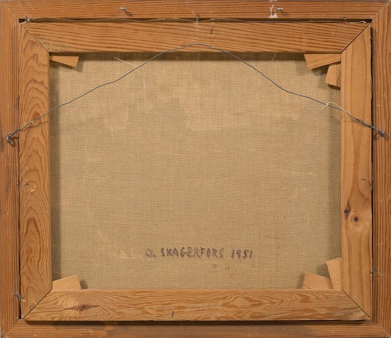 OLLE SKAGERFORS, oil on canvas.