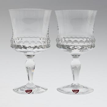 INGEBORG LUNDIN, a set of 16 glasses, "Silvia", Orrefors. Designed in 1957.