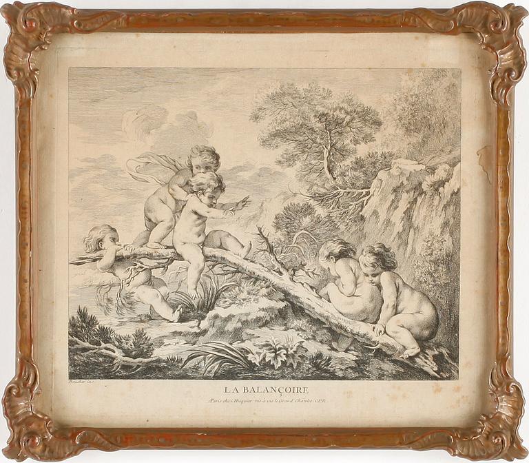 GRAVYRER, 3 st, bl.a. "La Balancoire", 17/1800-tal.