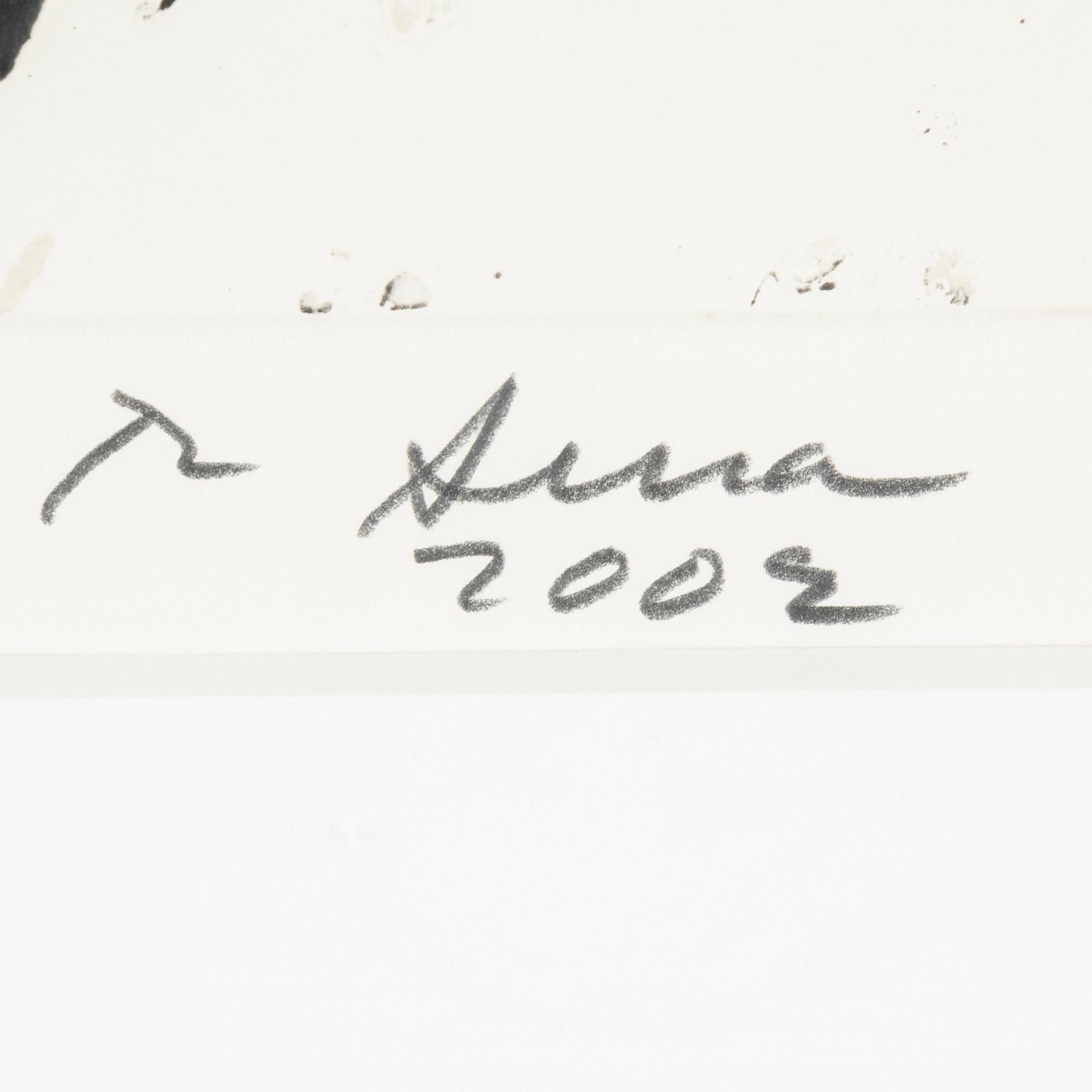 RICHARD SERRA, etching, signed  and dated 2002, No 8/60.