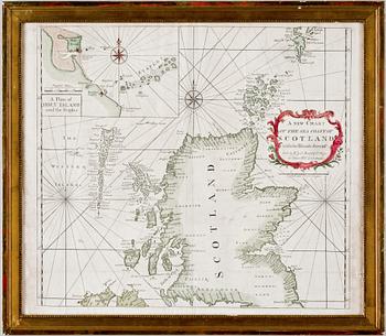 KARTA, etsning, 1750-tal.