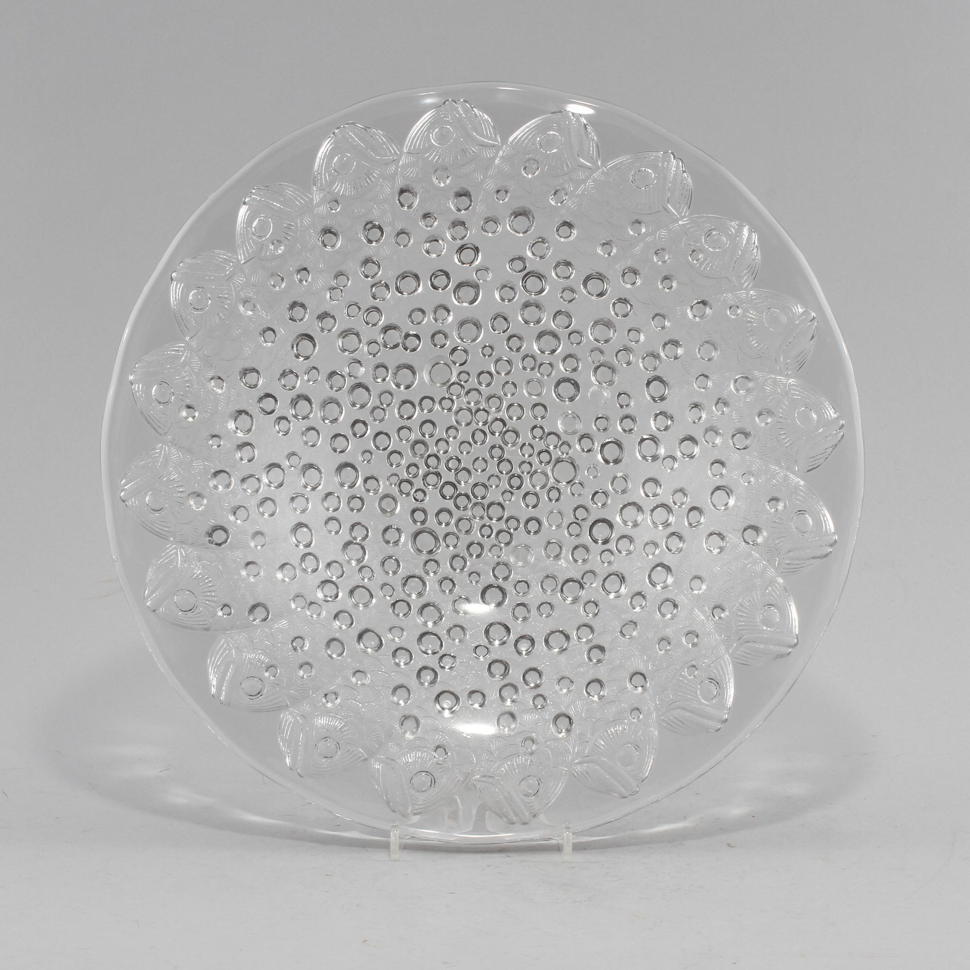 SKÅLFAT, glas, "Roscoff", Lalique, 1900-talets andra hälft.