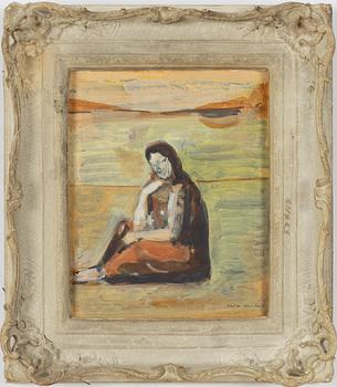 Endre Nemes, "Kvinna vid stranden".