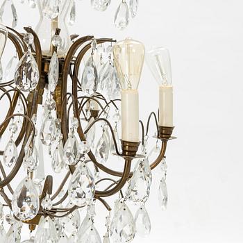 A baroque-style chandelier, first half of the 20th century.
