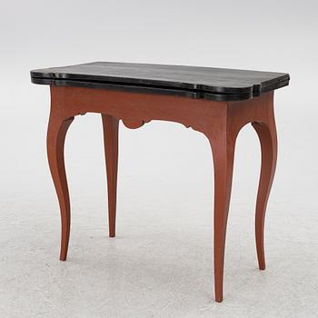 A Swedish rococo games table, later part 18th century.
