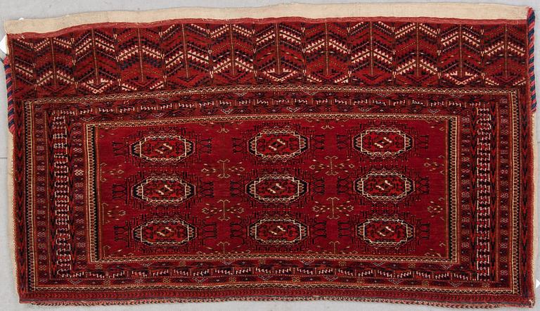 NOMADVÄSKA, semiantik, turkmensk bochara, ca 139x78.