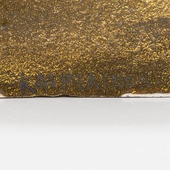 Birger Kaipiainen, a stoneware decorative bowl signed Kaipiainen.