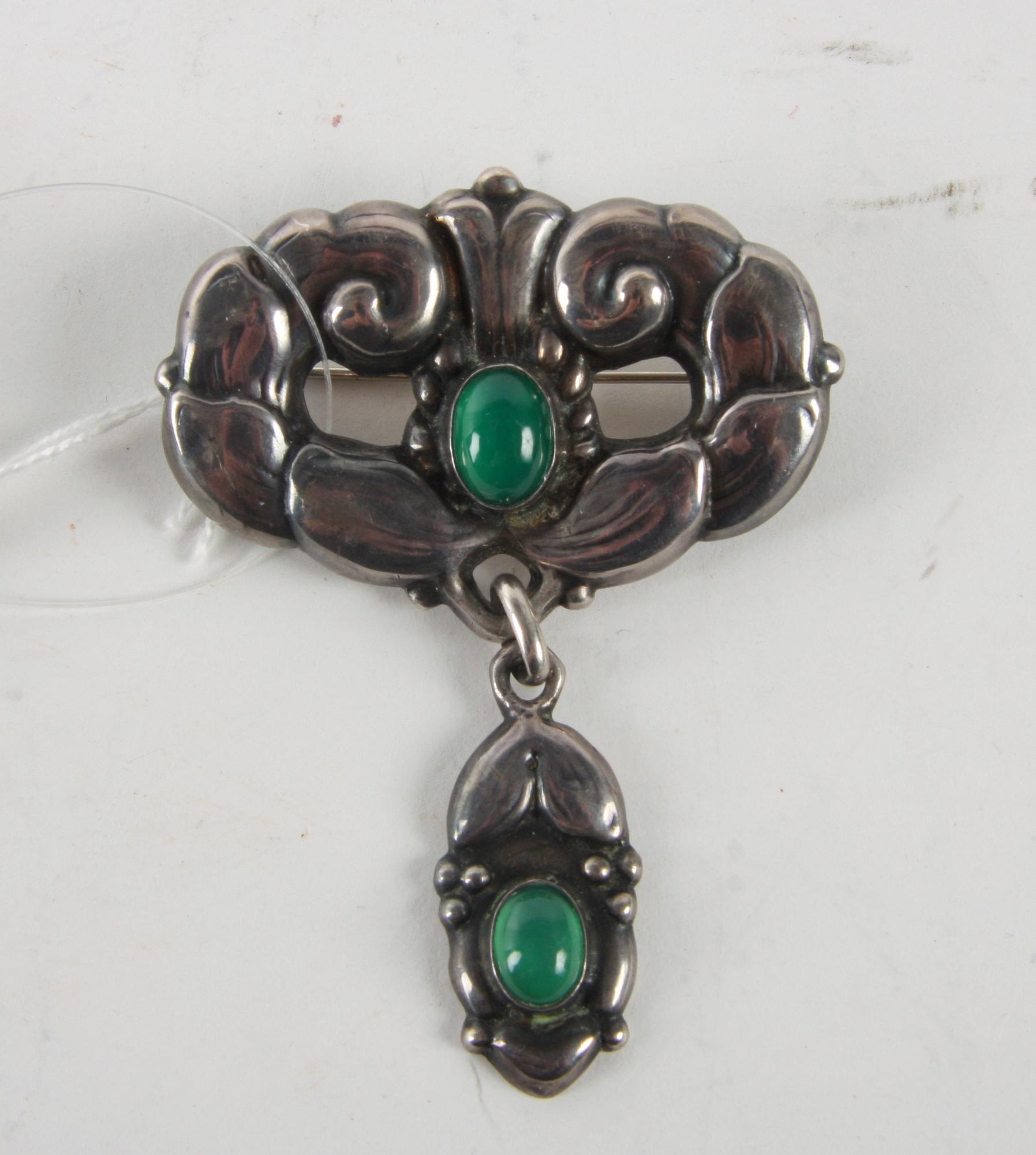 BROSCH, silver, jugend.