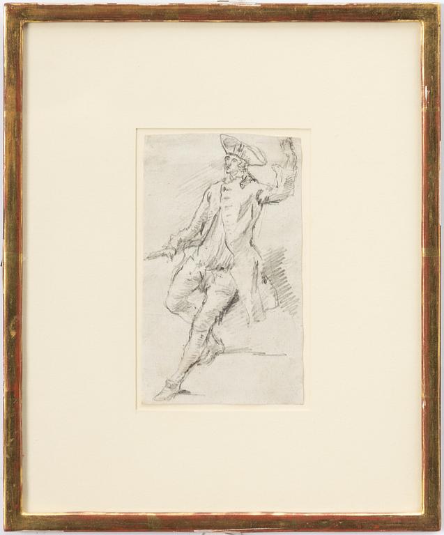 Giovanni Paolo Panini, attributed to, Study of a man with tricorn hat.