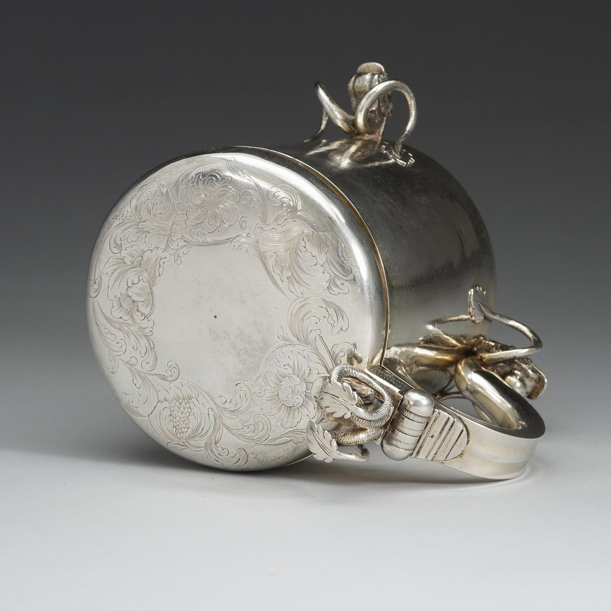 DRYCKESKANNA, av Jörgen Stilche, Köpenhamn 1671. Barock.