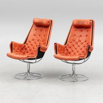 Bruno Mathsson, armchairs, a pair, "Jetson", Dux, late 20th century.