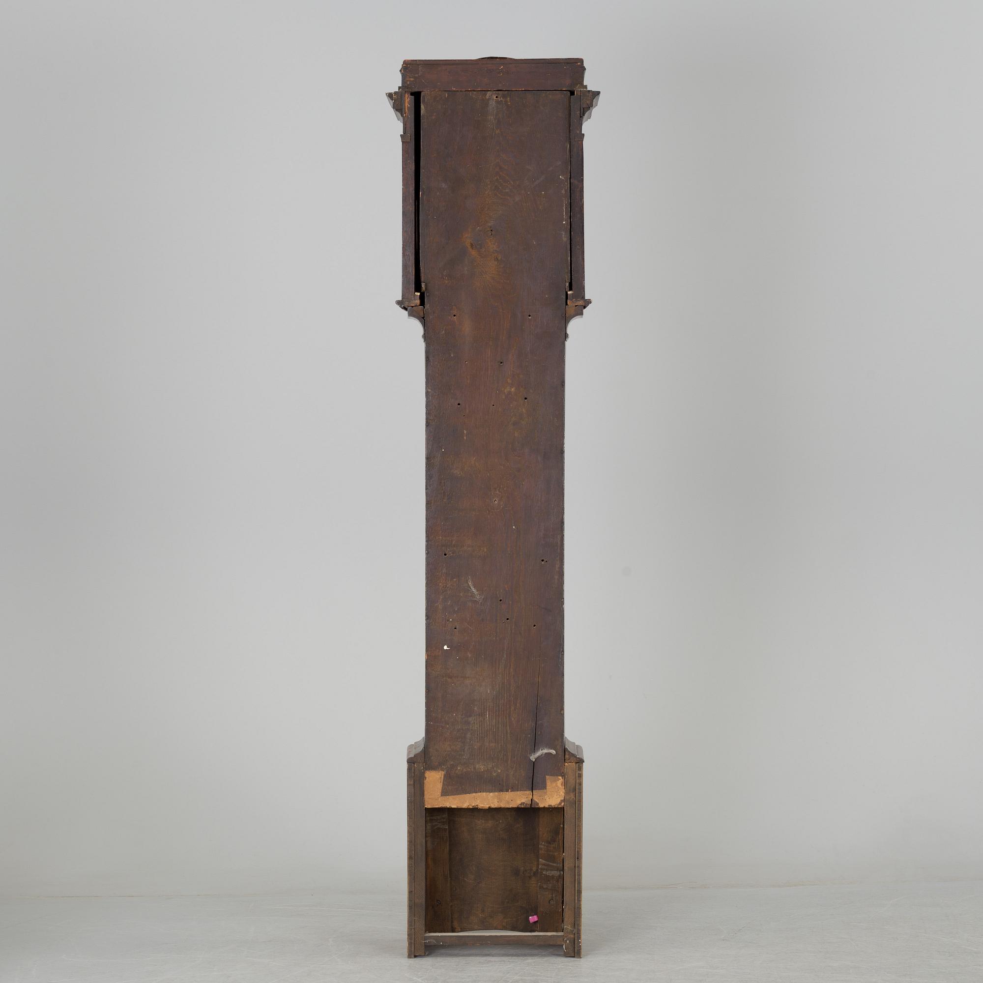 A WALNUT LONGCASE CLOCK, Benjamin Stretch, Bristol, 18th century.