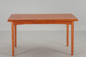 BORD samt 6 stolar, teak, 1950/60-tal.