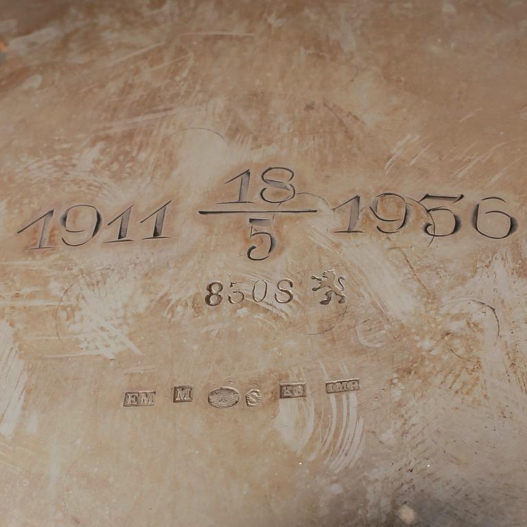 KAFFESERVIS, 3 delar, silver, svenska importstämplar, total vikt 1130g.