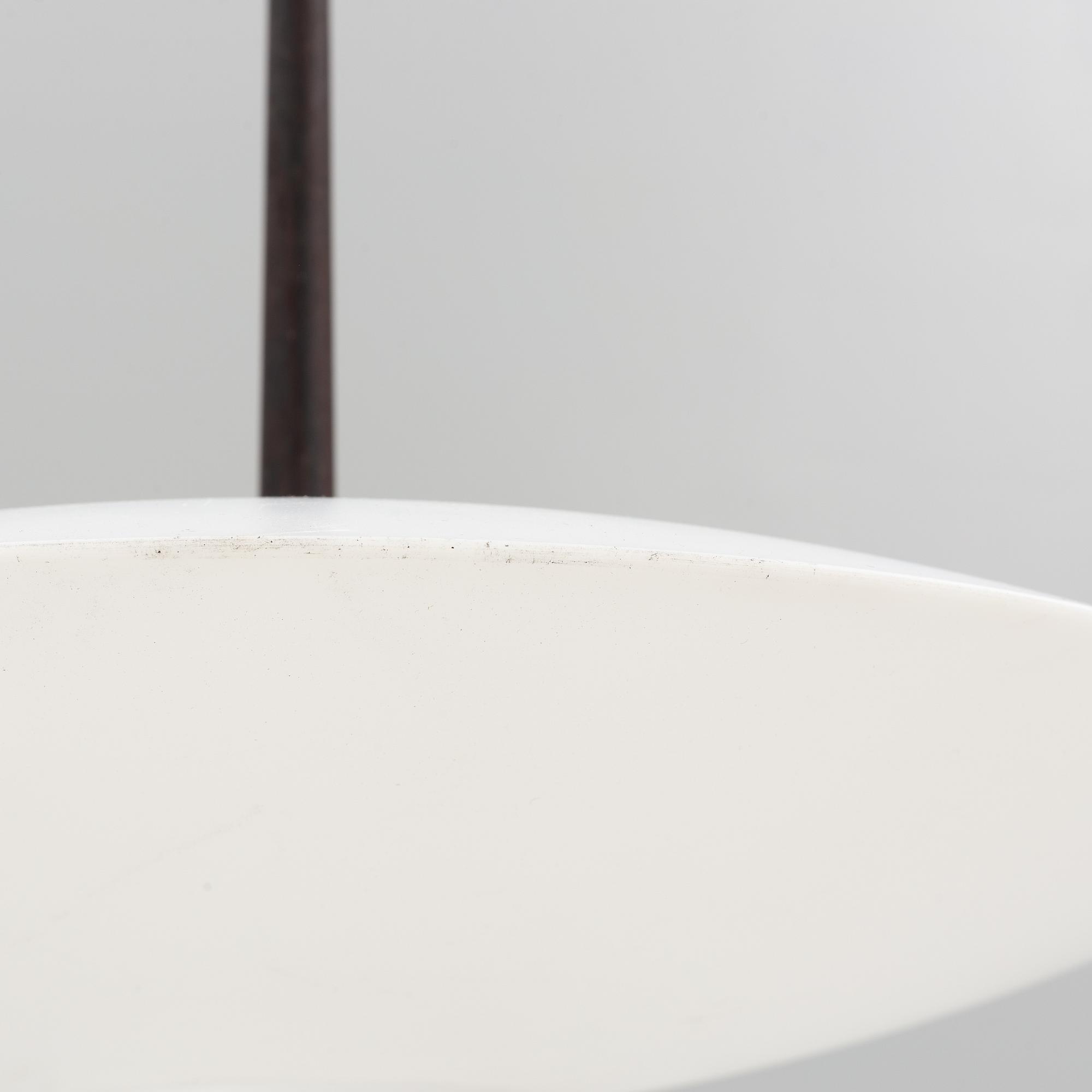 Uno & Östen Kristiansson, ceiling lamp, "Discus", Luxus, Vittsjö, 1960s.