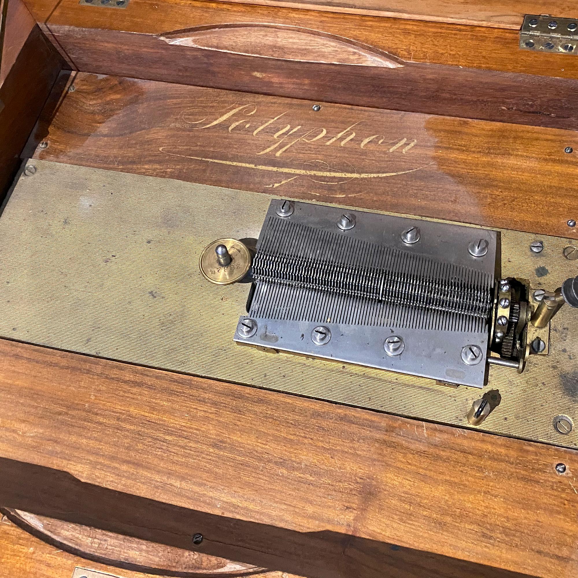 A German Symphonion music box, Jul. Heinr. Zimmermann, Leipzig, late 19th Century.