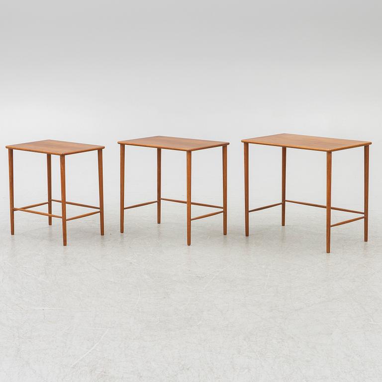 Tea table, 3 pieces, 1950s/60s.