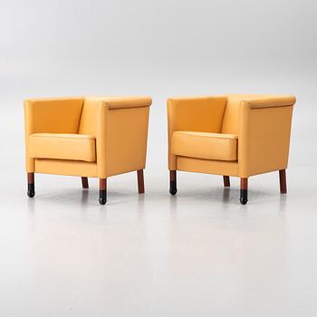 Armchairs, a pair, JOC, late 20th century.