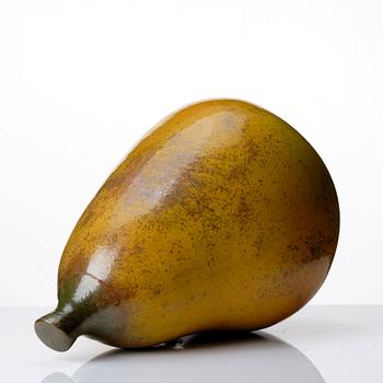 Hans Hedberg, a large faience sculpture of a pear, Biot, France.