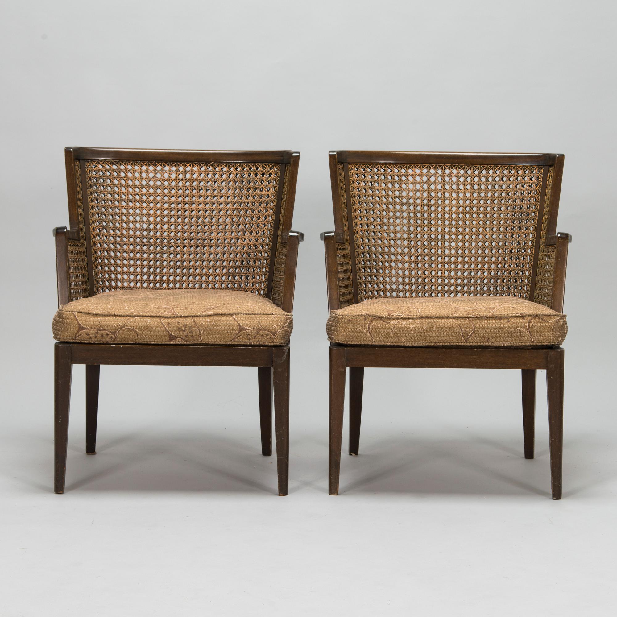 A pair of 1930s armchairs, manufacturer Paul Boman, Finland.