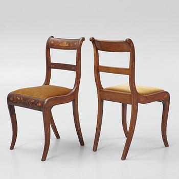 A six-piece Empire furniture suite, the Netherlands, first half of the 19th Century.