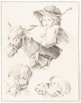 Francesco Londonio, attributed to, ink drawning.