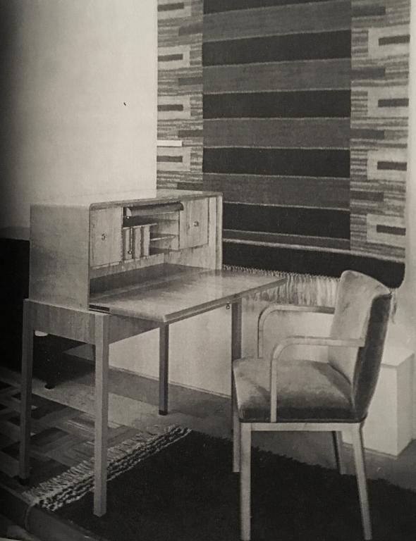 Axel Larsson, sekretär, snickarmästare A. Th. Olsson för Stockholms Hantverksförening, 1930-tal.