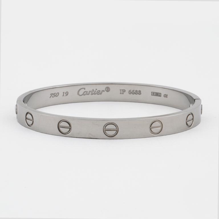 A Cartier "Love" bracelet.