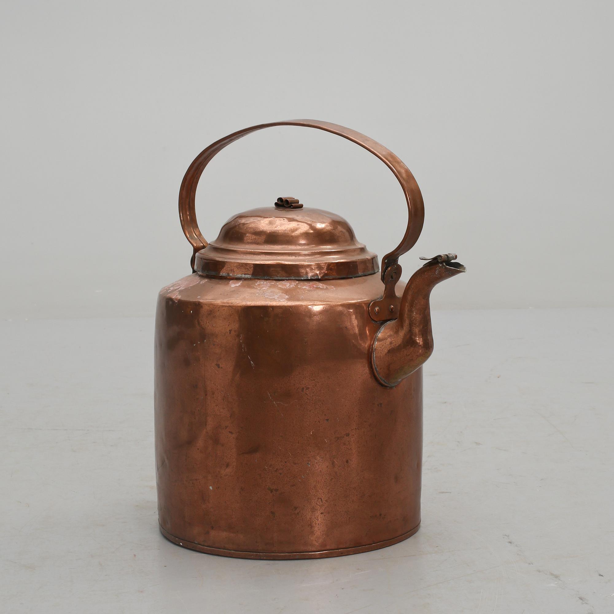 KAFFEPANNA, koppar, 1800-tal.