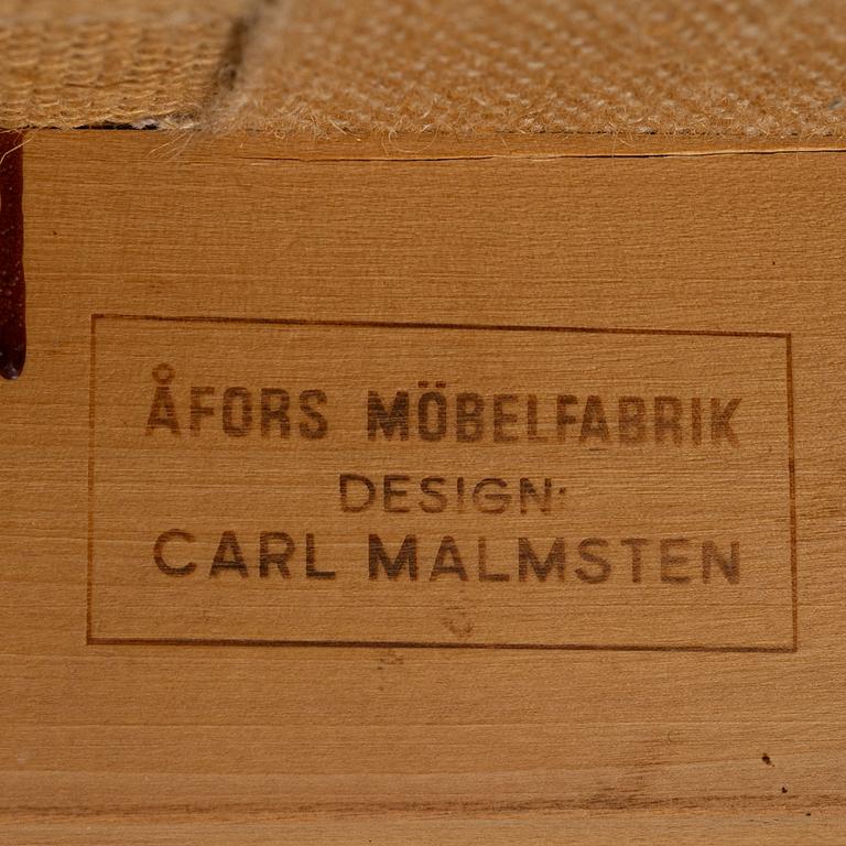 Carl Malmsten, four "Gustavus" chairs from Åfors Möbelfabrik, second half of the 20th century.