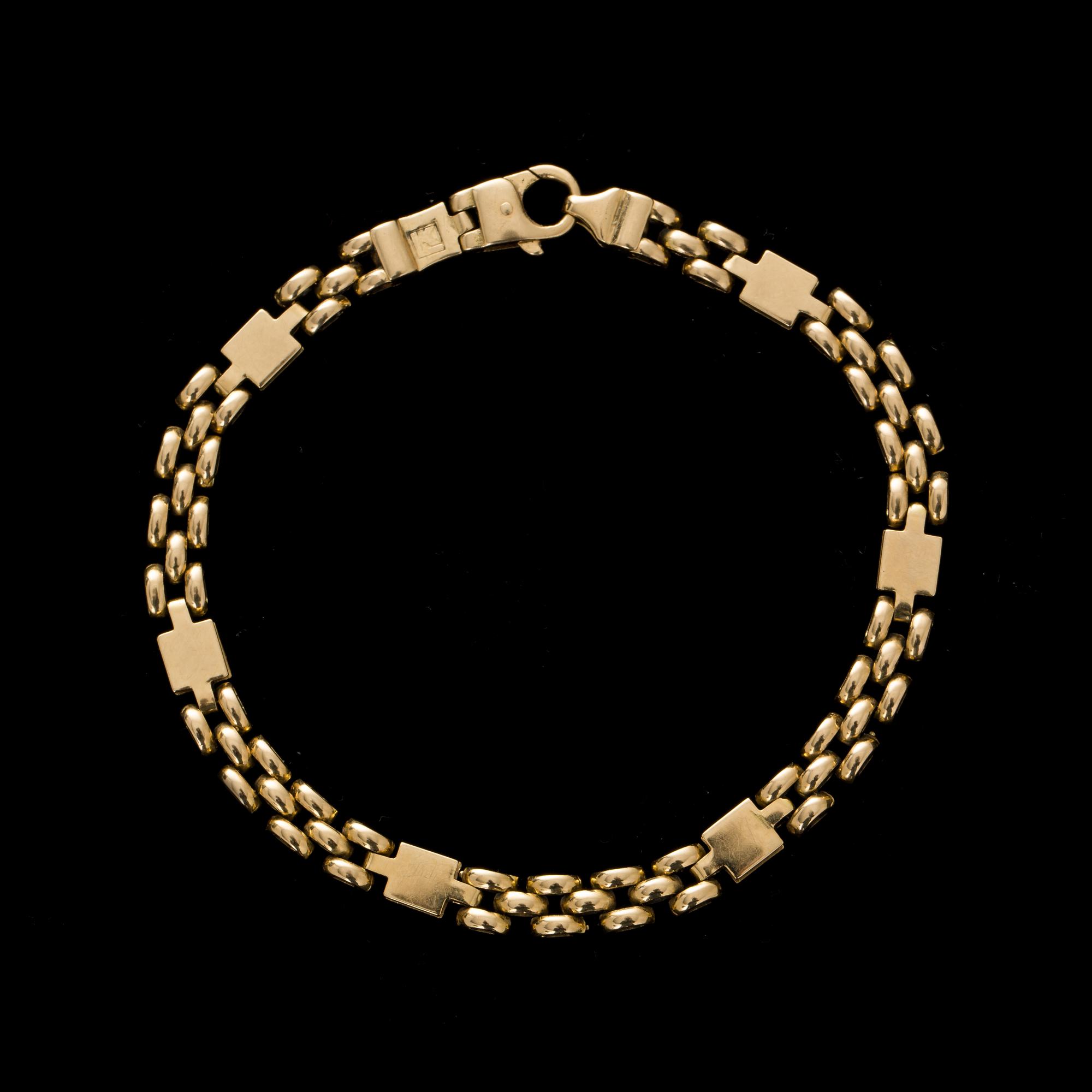 ARMLÄNK, 18k guld. Vikt ca 14 gram.