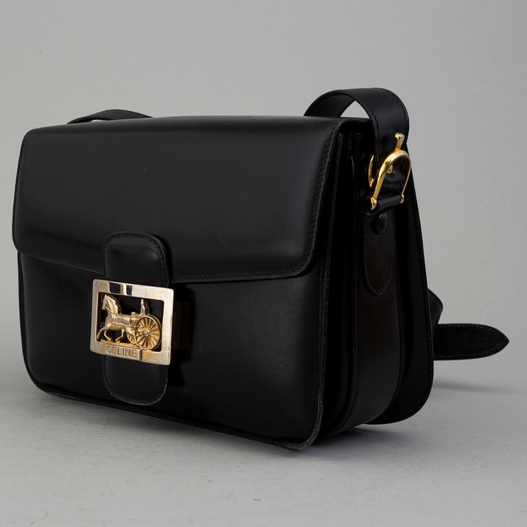 A Céline leather handbag.