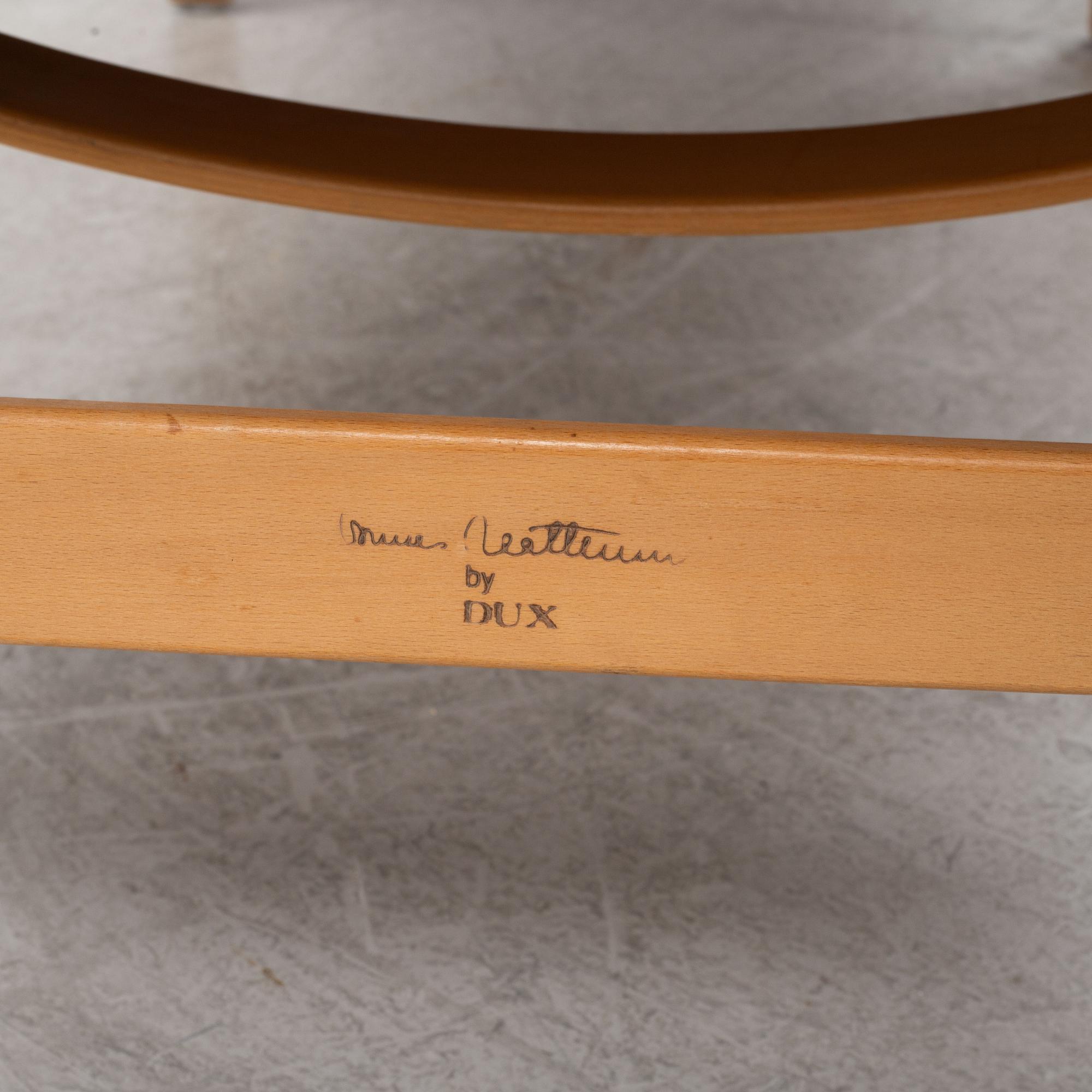 Bruno Mathsson, a 'Pernilla 3' lounge chair for Dux, 1980s.